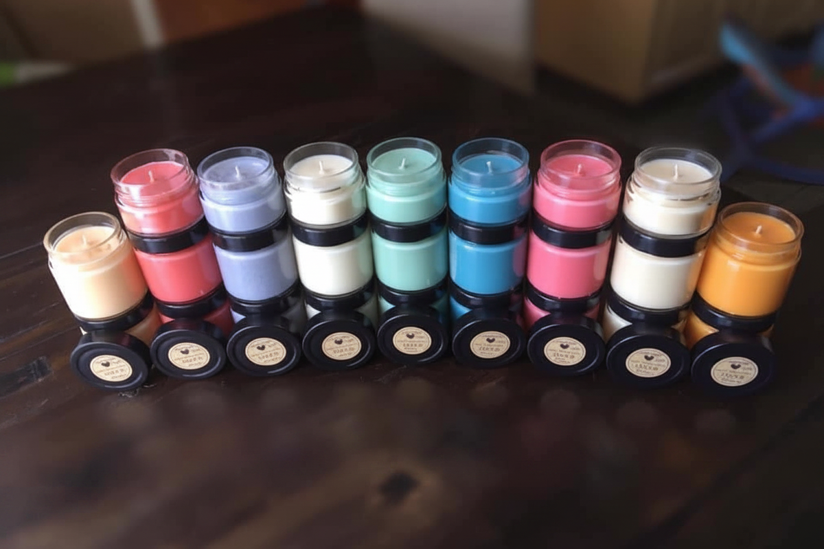 Chandelles vues de face