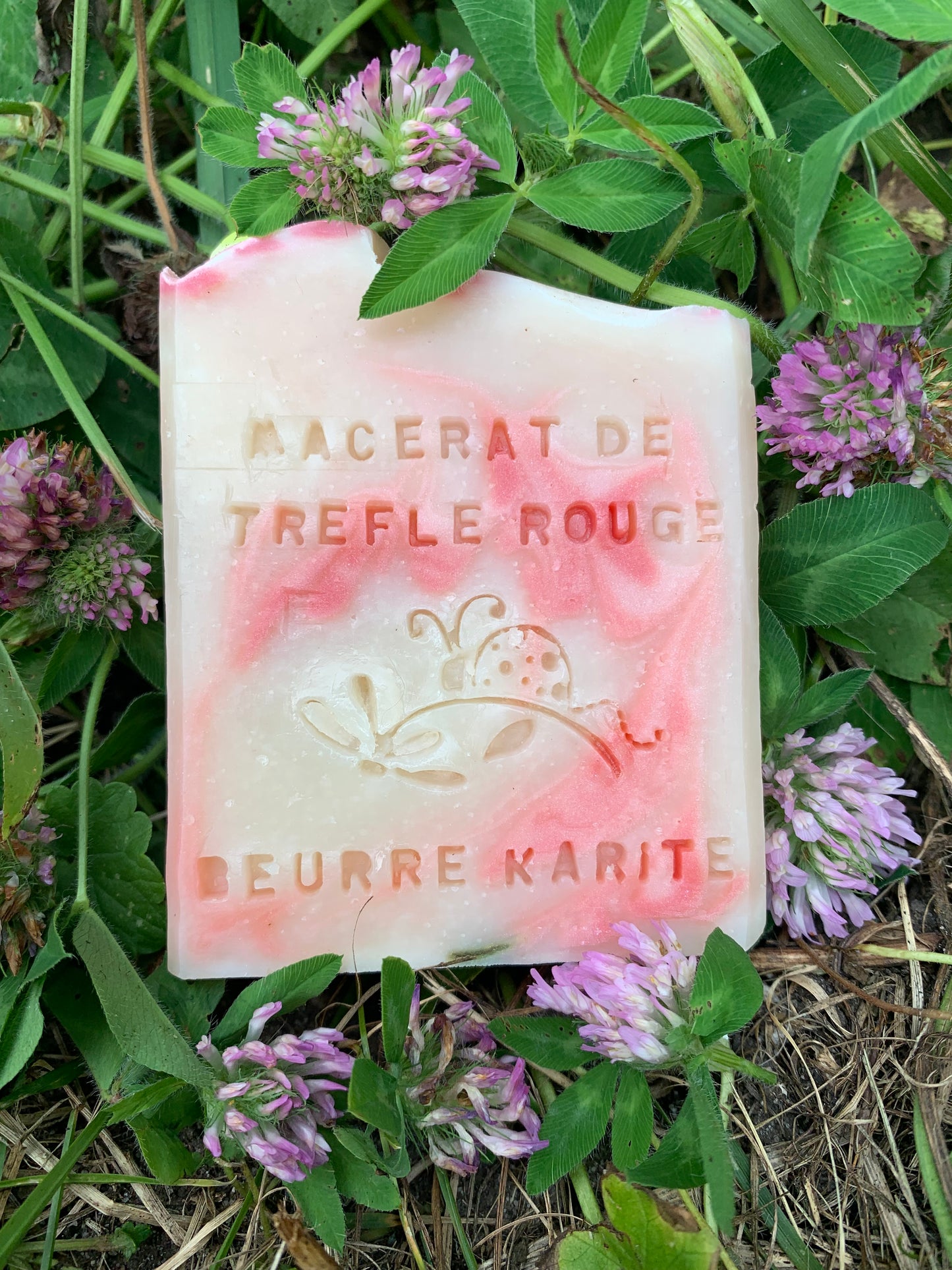 SAVON - MACÉRÂT DE TRÈFLES ROUGE ET BEURRE DE KARITÉ
