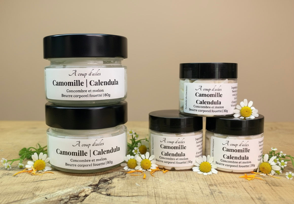 BEURRE CORPOREL FOUETTÉ - MACÉRÂT CAMOMILLE ET CALENDULA