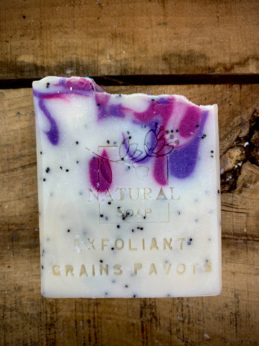 SAVON - EXFOLIANT AUX PAVOTS ET DRAGON