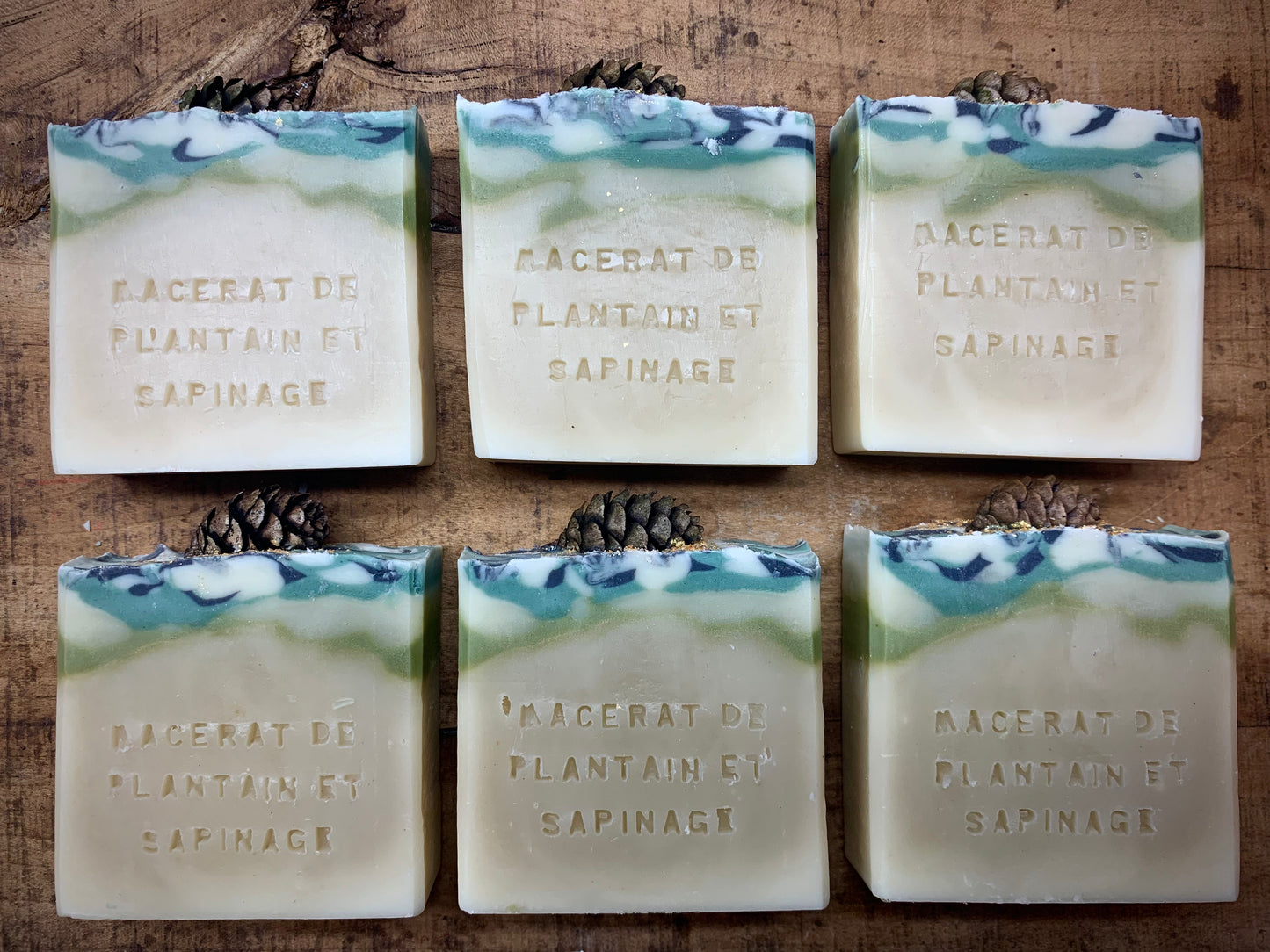 MACÉRAT DE PLANTAIN ET SAPINAGE - SAVON ARTISANAUX