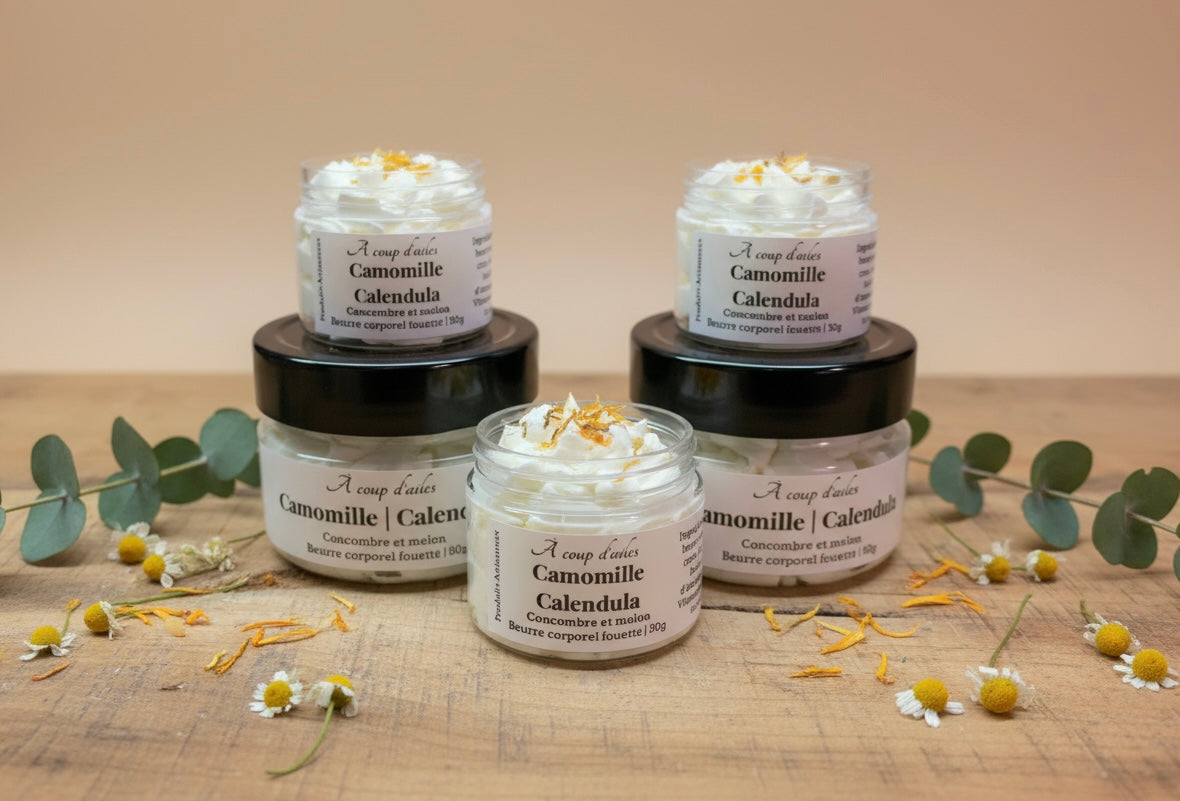 BEURRE CORPOREL FOUETTÉ - MACÉRÂT CAMOMILLE ET CALENDULA
