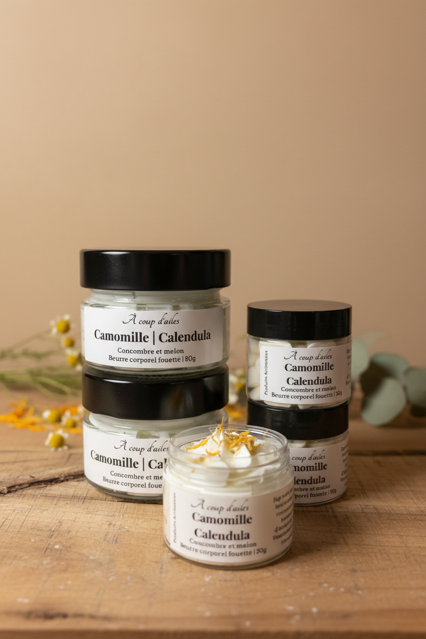 BEURRE CORPOREL FOUETTÉ - MACÉRÂT CAMOMILLE ET CALENDULA