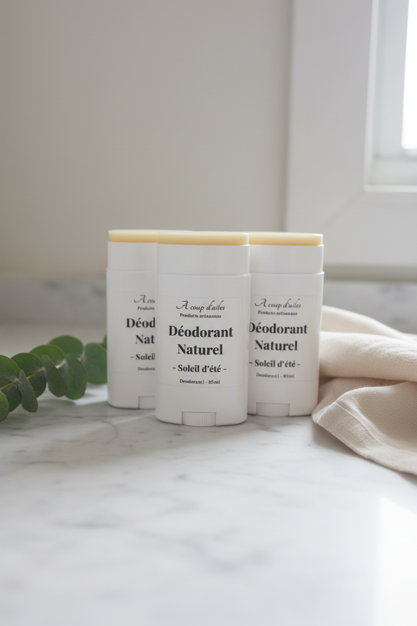 DÉODORANT NATUREL — TUBE PLASTIQUE — SOLEIL D’ÉTÉ
