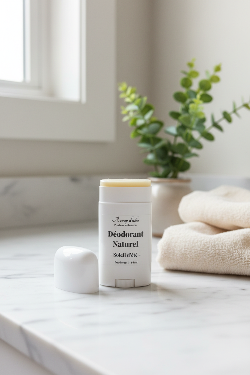 DÉODORANT NATUREL — TUBE PLASTIQUE — SOLEIL D’ÉTÉ