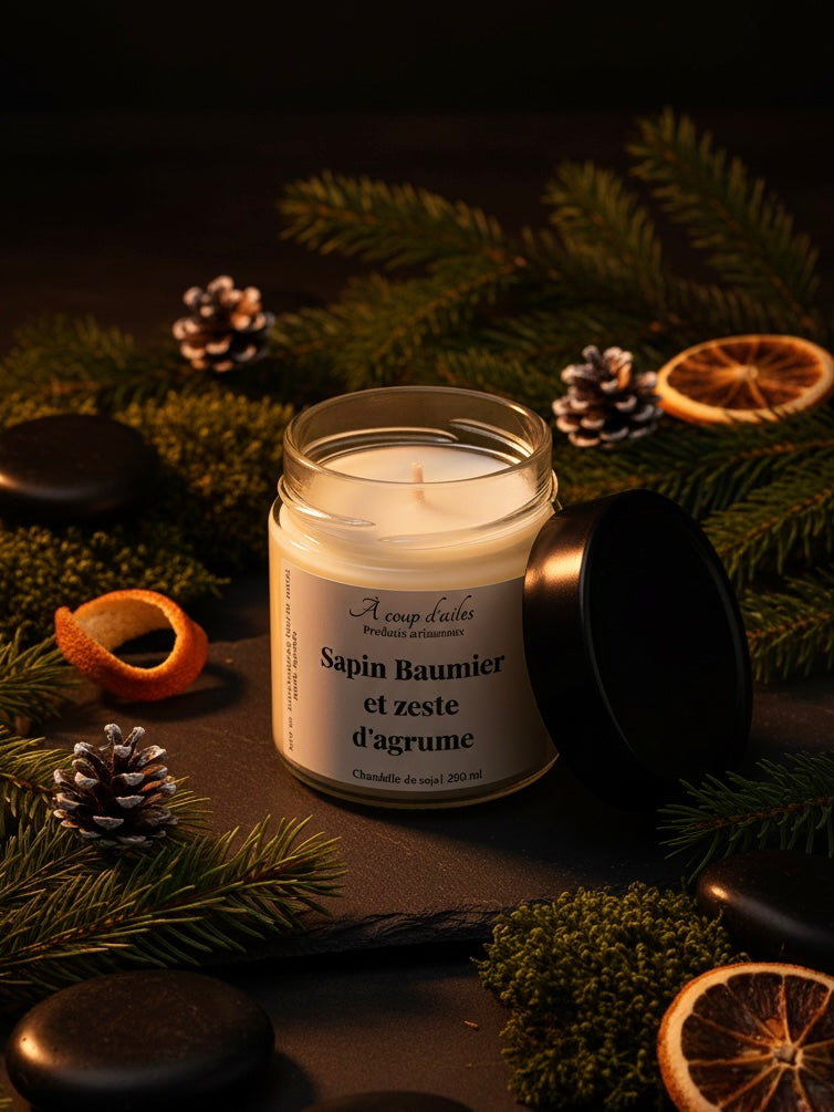 SAPIN BAUMIER ET ZESTE D’AGRUME - CHANDELLE 8oz