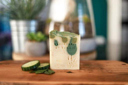 SAVON - CONCOMBRE ET BASILIC DU JARDIN