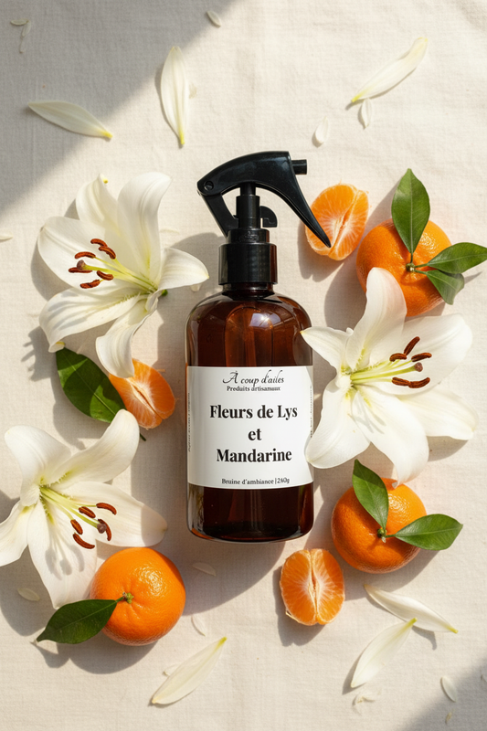 Bruine Fleurs de Lys et Mandarine