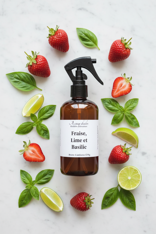 Bruine Fraise, Lime et Basilic