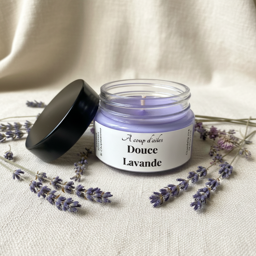 Douce Lavande - couvercle ouvert