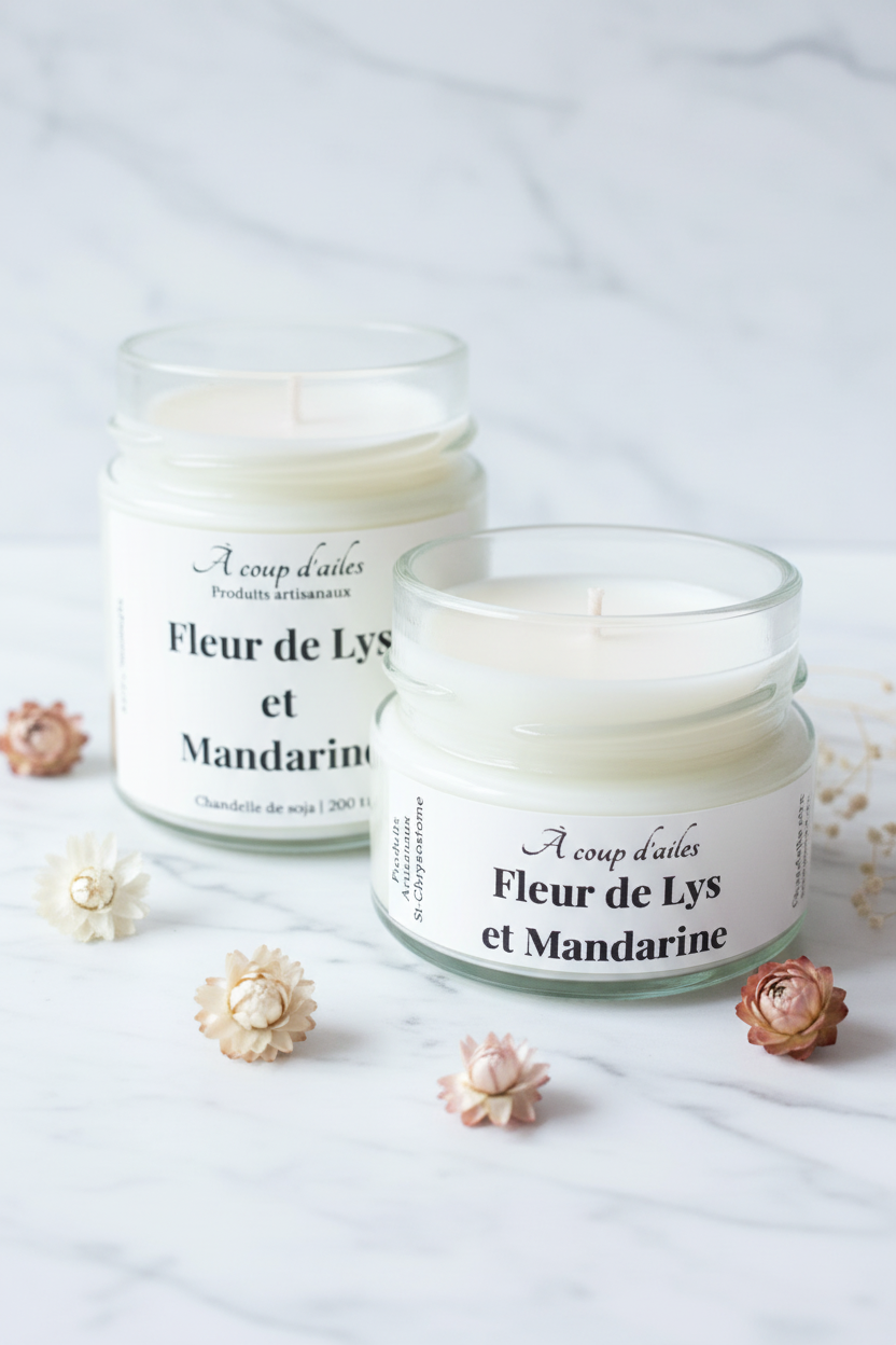 Fleur de Lys et Mandarine – duo verticale