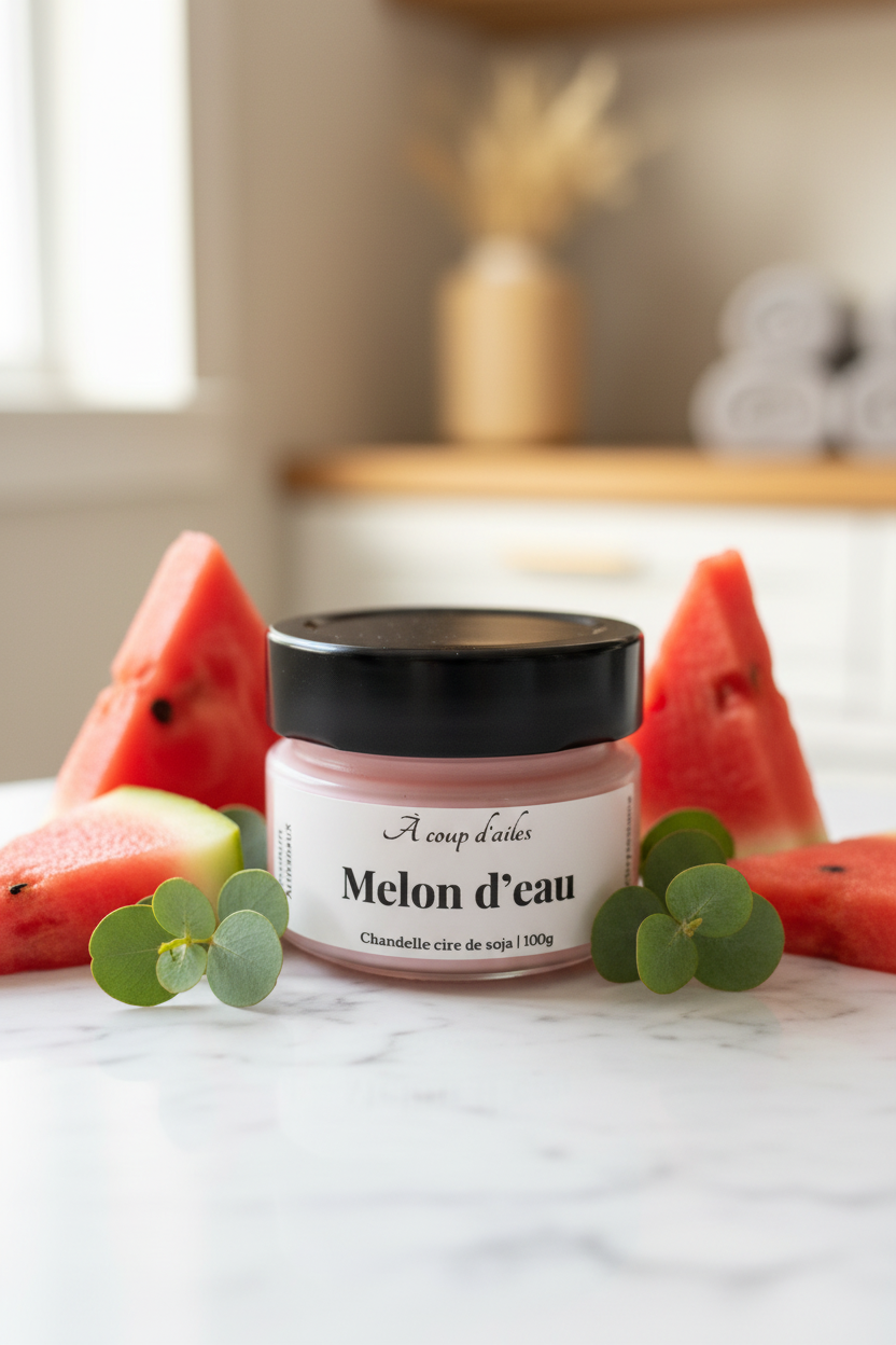 Melon d'eau - couvercle noir