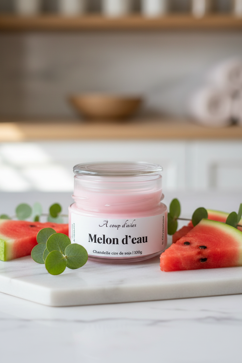 Melon d'eau - couvercle transparent