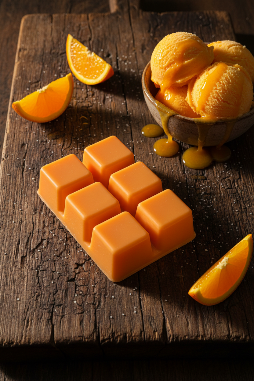 Sorbet à L'orange - cubes centrés