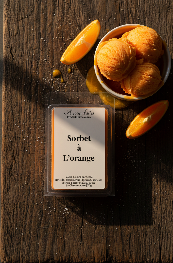 Sorbet à L'orange - emballage centré